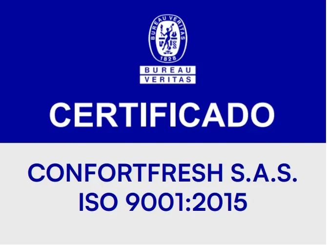 Confortfresh recibe certificación ISO 9001